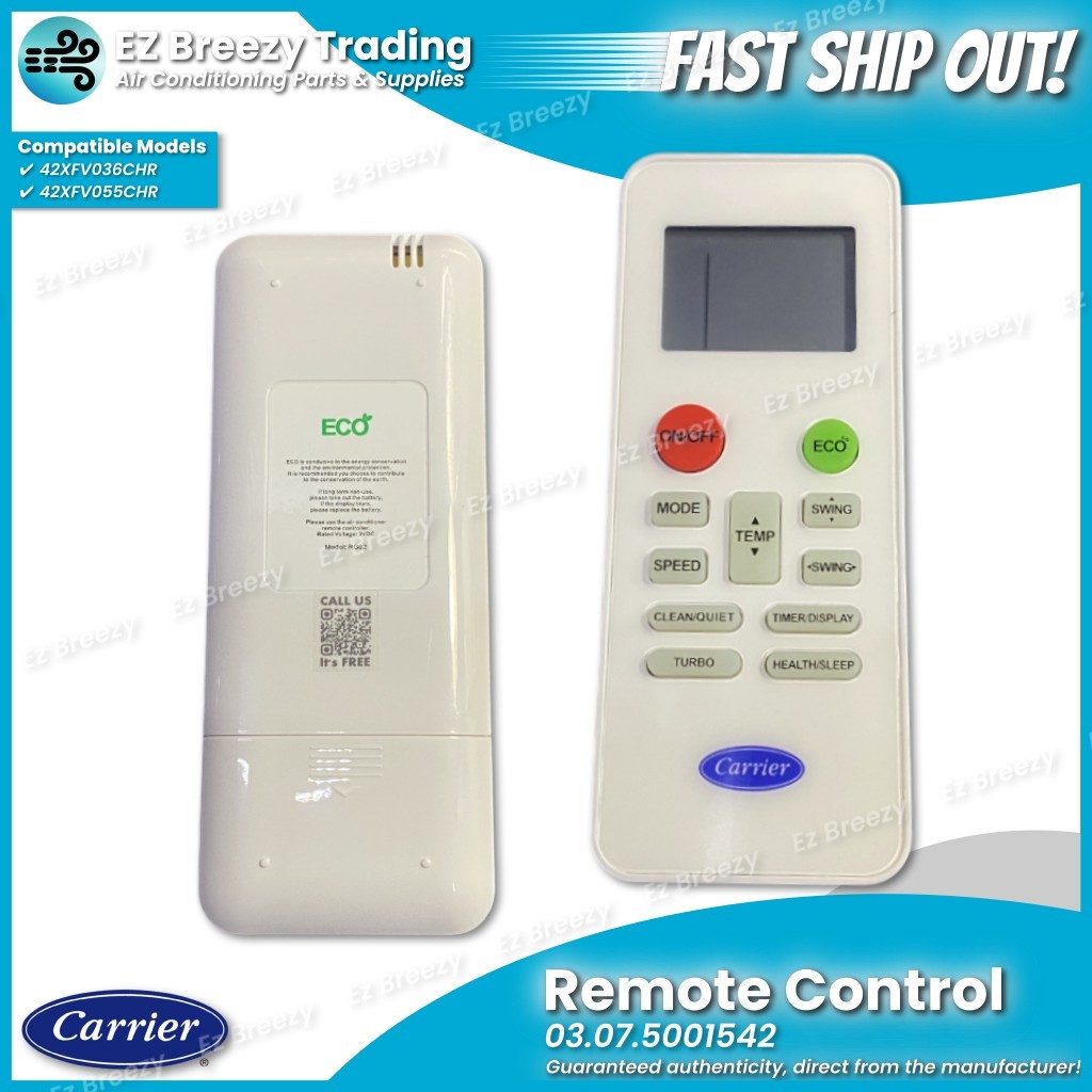 Remote Control 03.07.5001542 for Floor Standing Slimpac Inverter Air ...