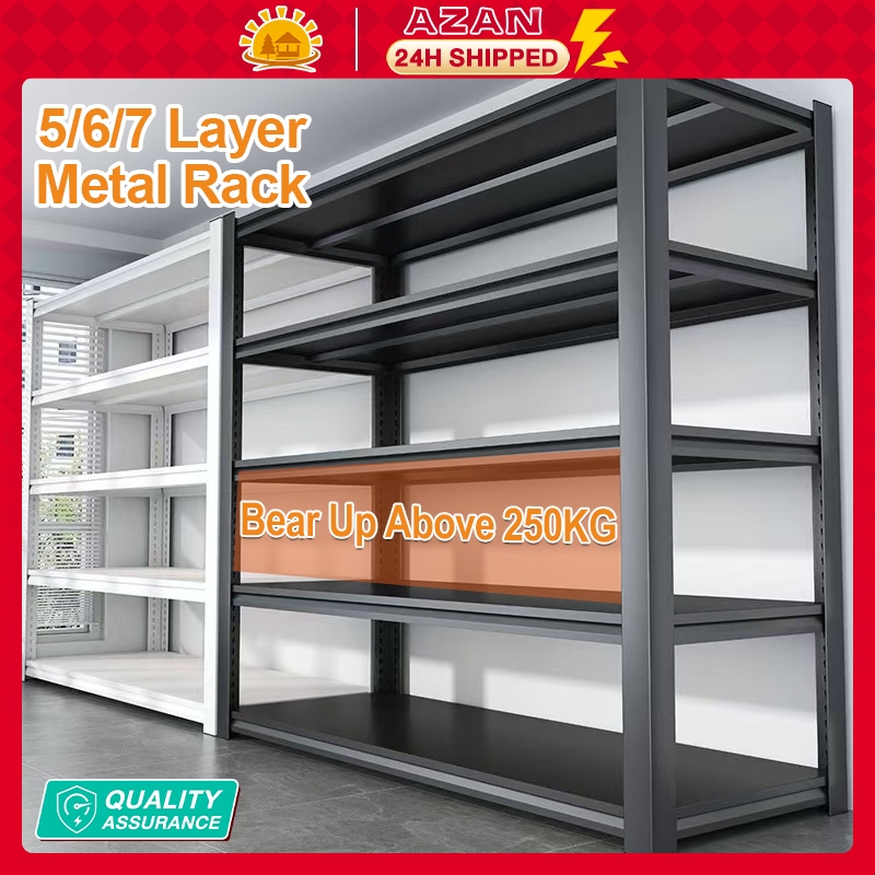 6/7 Layer Metal Rack Steel Rack Shelf Boltless Organizer Stainless Rack ...