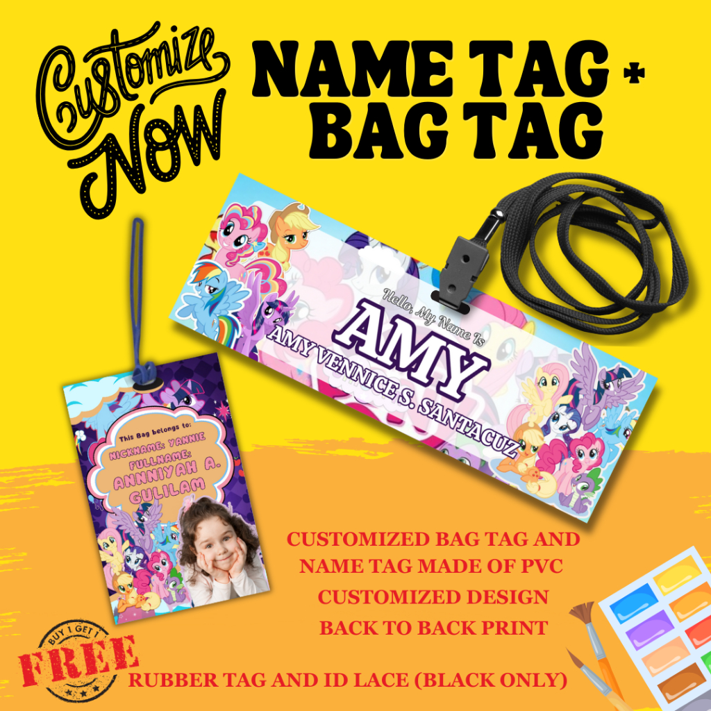 Customized PVC Name tag and Bag Tag( back to back print) with free ...
