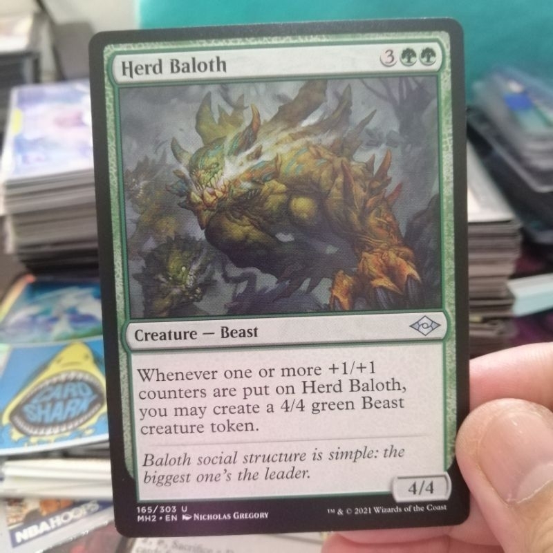 1 Herd Baloth MH2 MTG card magic the gathering EDH commander | Shopee ...
