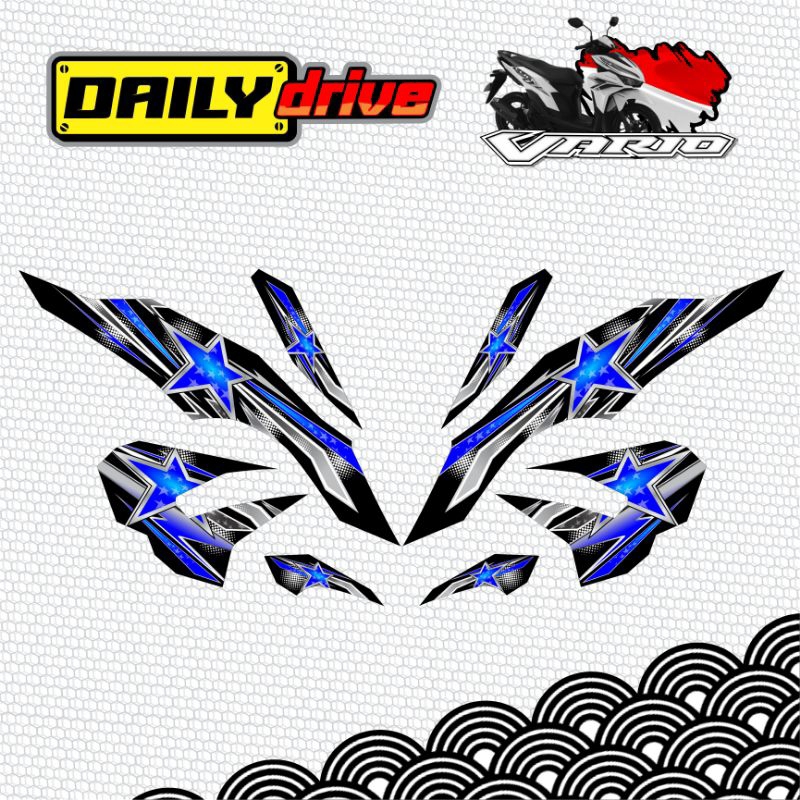 HONDA CLICK 125 / 150 V3 STAR DECAL DESIGN | Shopee Philippines