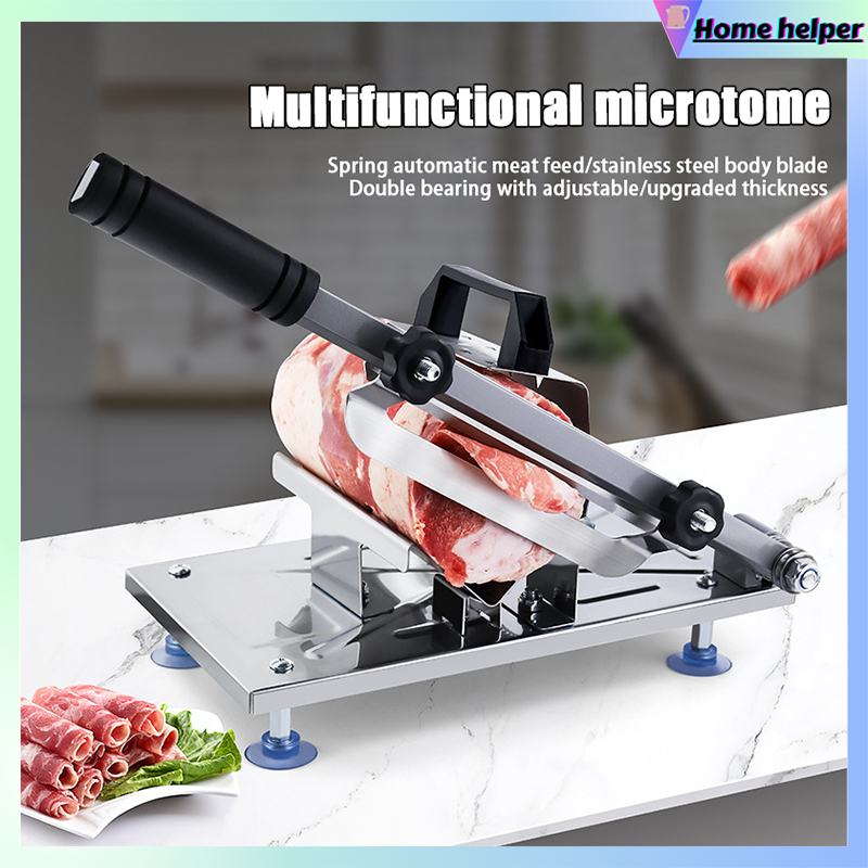 Manual Meat Slicer Cutter Bacon Slicer Fat Beef And Mutton Roll Slicer ...