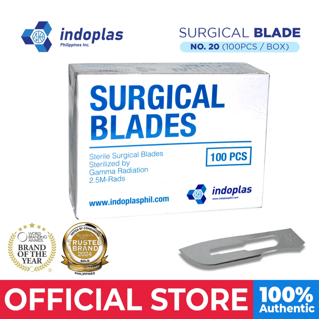 Indoplas Surgical Blades No.20 Box of 100 | Shopee Philippines
