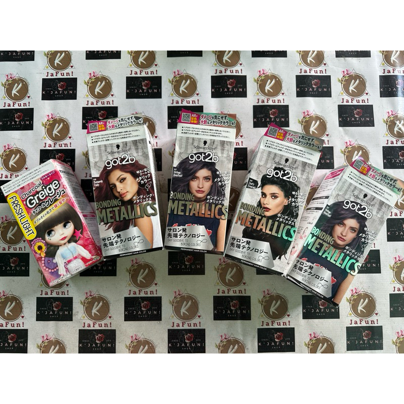 Schwarzkopf Got2B Bonding Metallics / FRESHLIGHT Permanent Hair Color ...