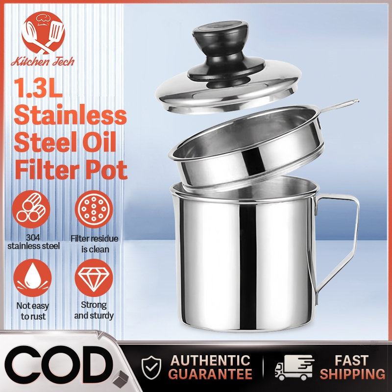 1.3L Stainless Steel Oil Filter Pot High Efficiency Oil Filter Belt ...