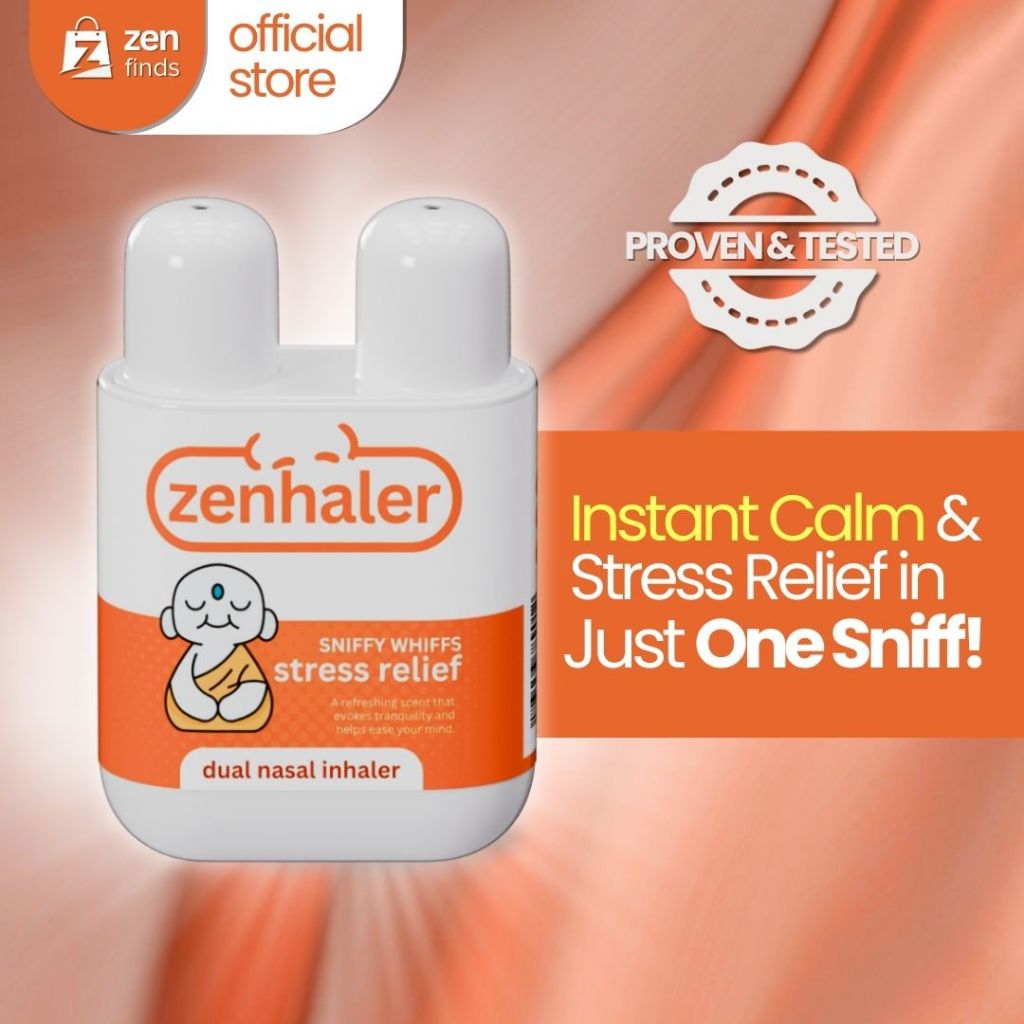 Zenhaler Stress Relief | Natural Dual Nasal Inhaler | Shopee Philippines