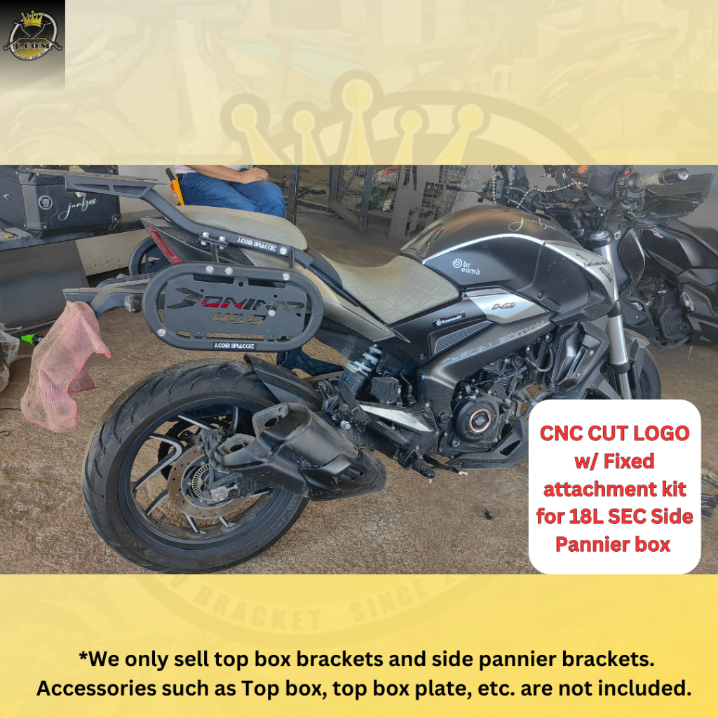 KAWASAKI DOMINAR 400 V1/V2 HEAVY DUTY TOP BOX BRACKET AND SIDE PANNIER ...