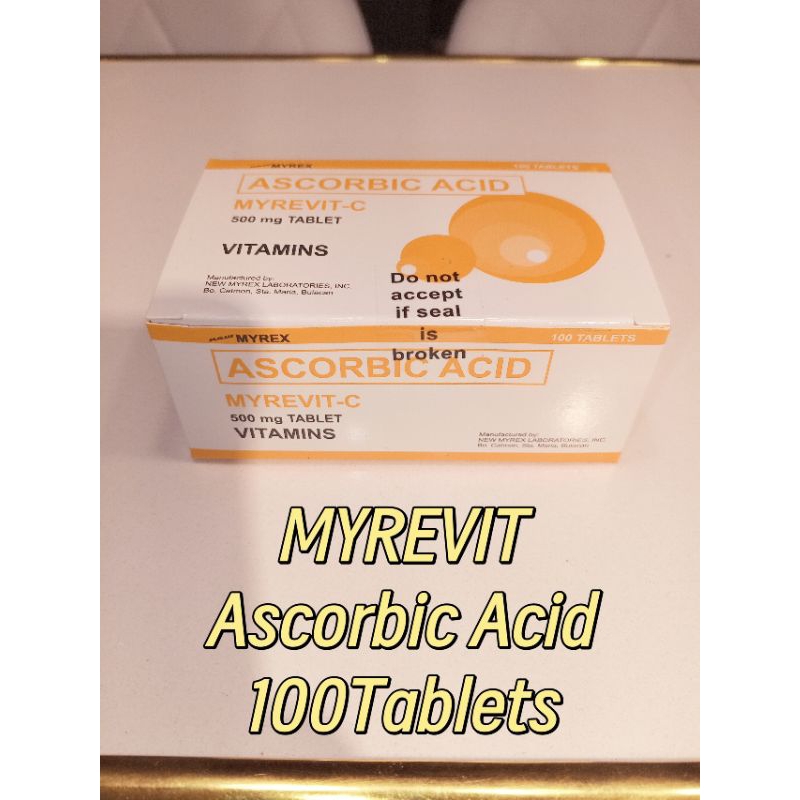 MYREVIT C / CEVIT / ASCOPHIL / VONWELT ASCORBIC ACID 100's | Shopee ...