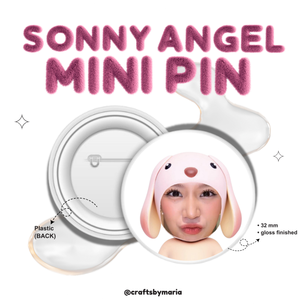 SONNY ANGEL MINI BUTTON PIN (CUSTOMIZED) | Shopee Philippines