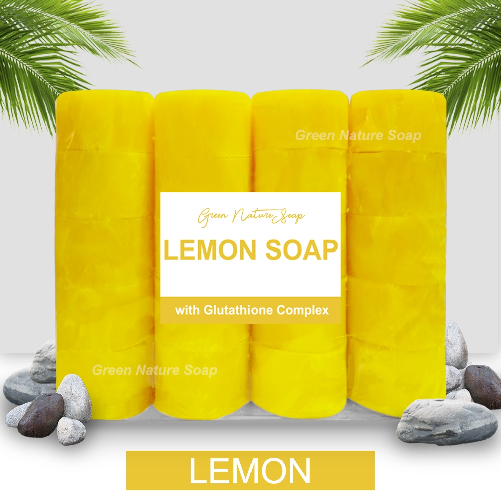 ORIGINAL] Lemon Soap with Glutathione & Honey - Gluta Lemon Whitening Soap  by Green Nature