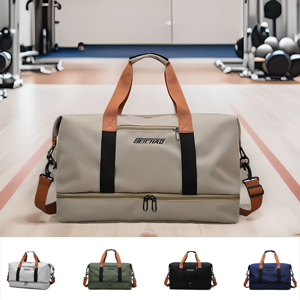 SY #S2833 Travel Bag Women Men Korean Large Capacity Duffle Gym Sports ...