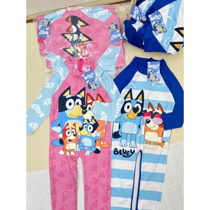 Bluey Rashguard Boy & Girl Set 1-6yrs old | Shopee Philippines