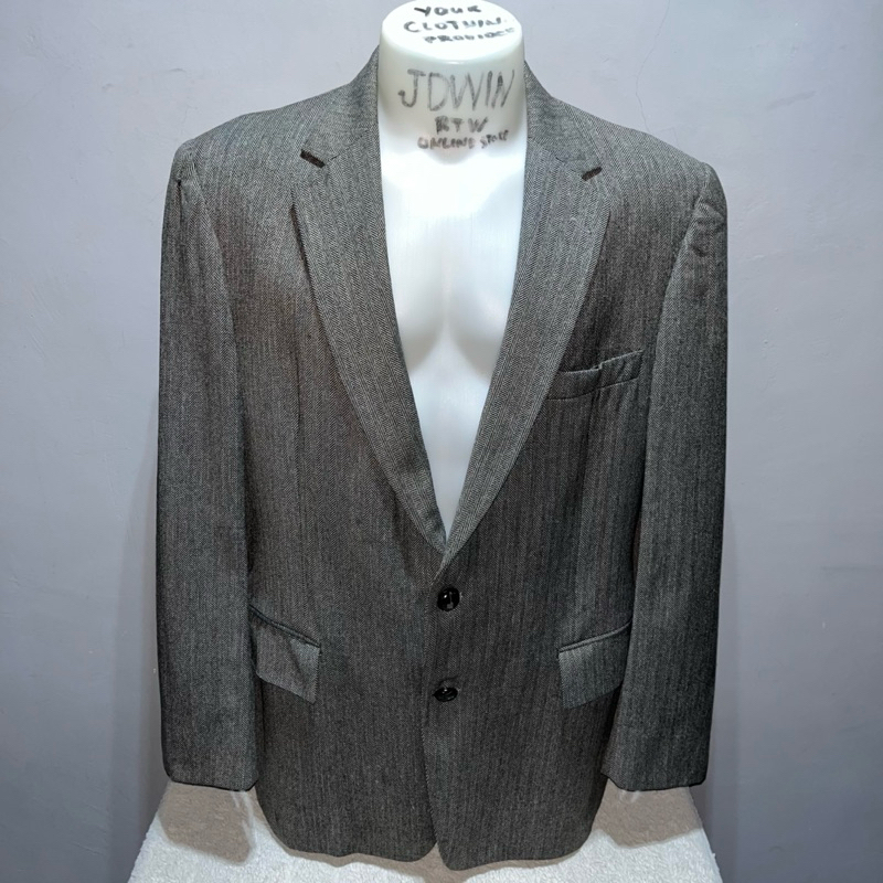 BOTANY 500 COAT SIZE US 44 MEN'S XL BLAZER COLOR GRAY JACKET 100%LEGIT ...