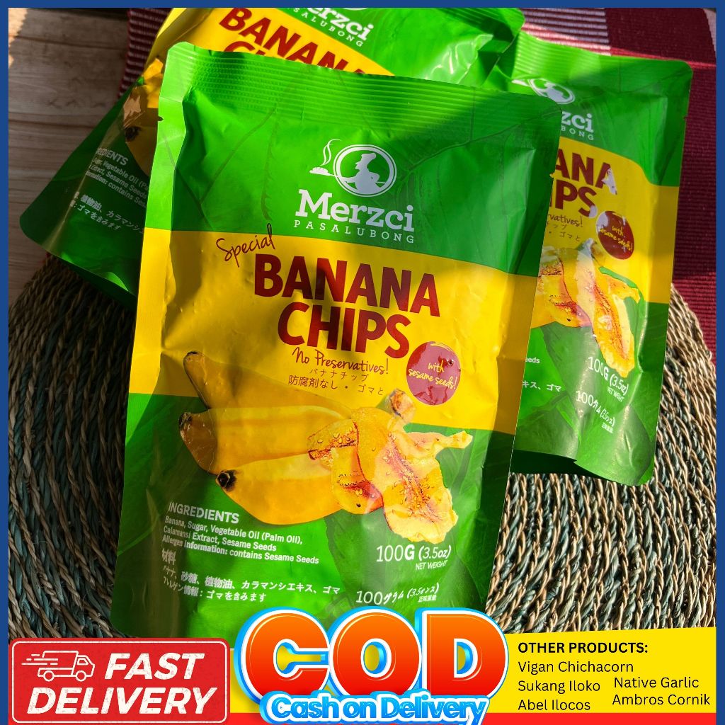 Merzci Special Banana Chips 100g Honey Banana Chips No Preservatives ...