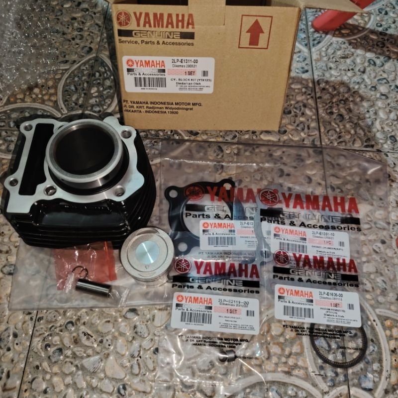 YAMAHA YTX125 CYLINDER BLOCK SET genuine part | Shopee Philippines