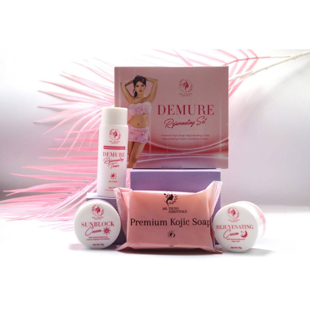Ms Tsung DEMURE Rejuvenating Set for Glass Skin Effect without Redness ...