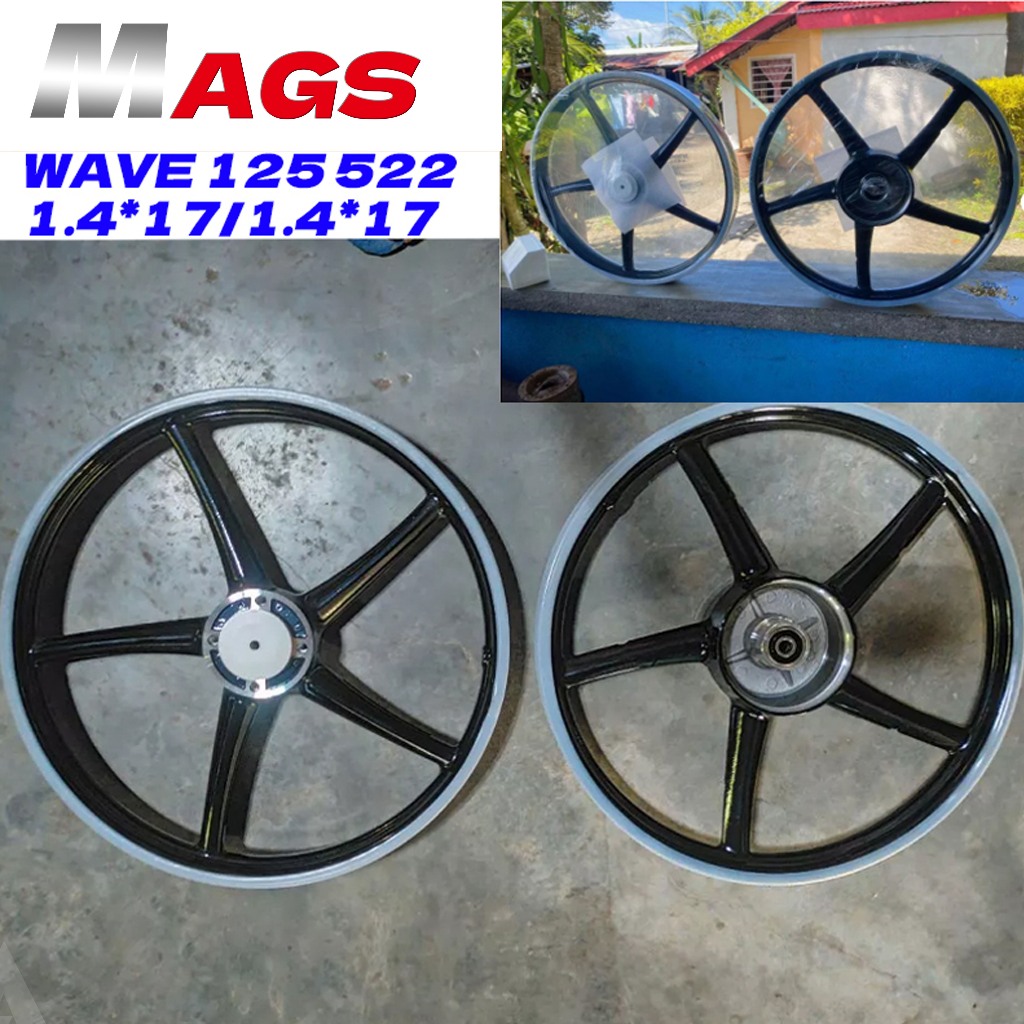 Mags 5 Spokes For WAVE125/RS125 FI/smash 115/Raider J115 Front Disc ...