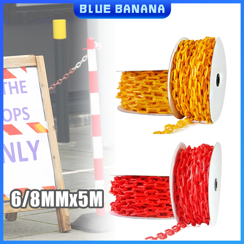 6mm/8mm 5M Traffic Safe Warning Chain Plastic Warning Barrier Post ...