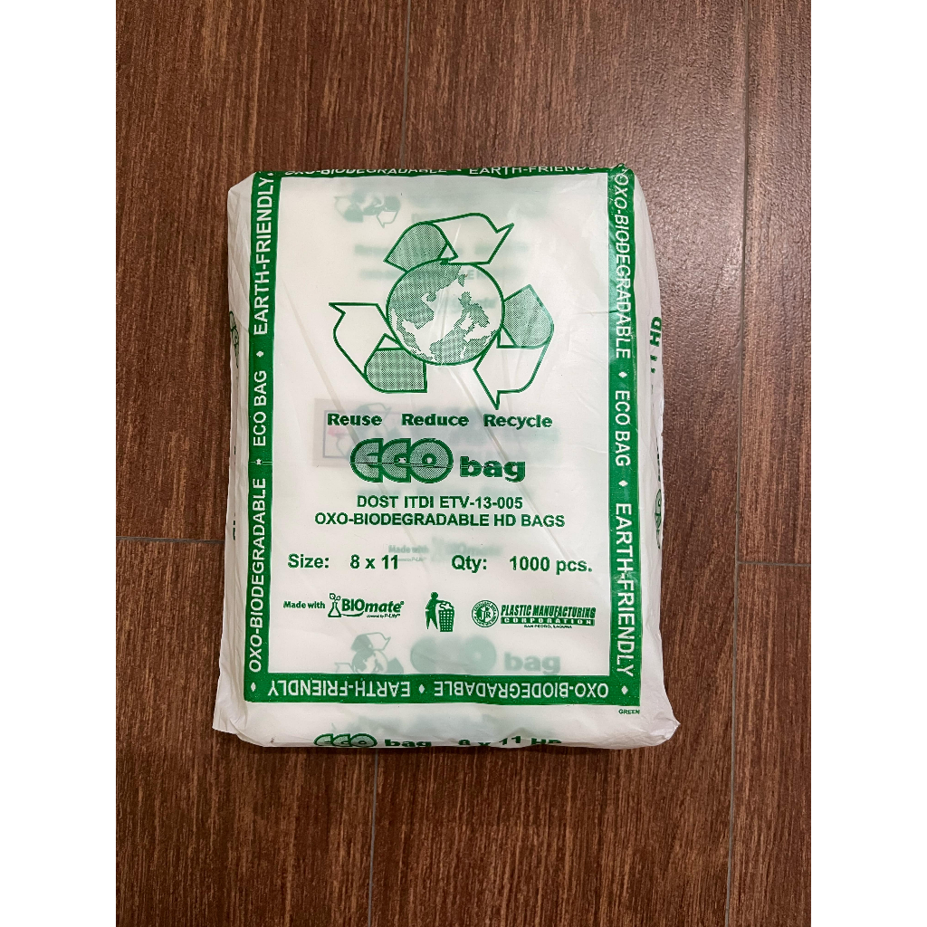 PER BUNDLE 8x11 ECO BIODEGRADABLE Plastic Labo HD 10 packs x 100 pcs ...