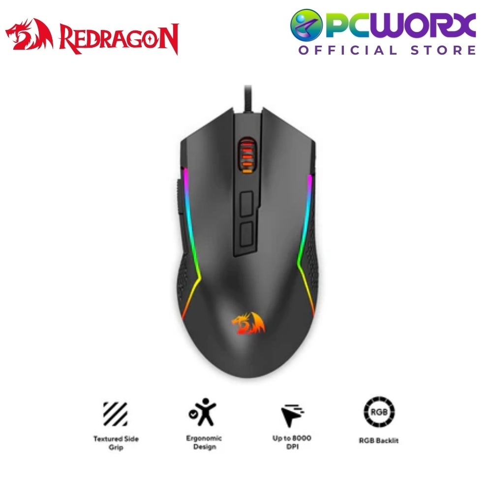 Redragon M613-RGB Trident Lite Wired Gaming Mouse Black | Shopee ...