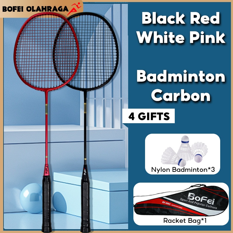 【2PCS】Badminton Racket Carbon Fiber Firber 4U G5 24lbs Rod Aluminum ...