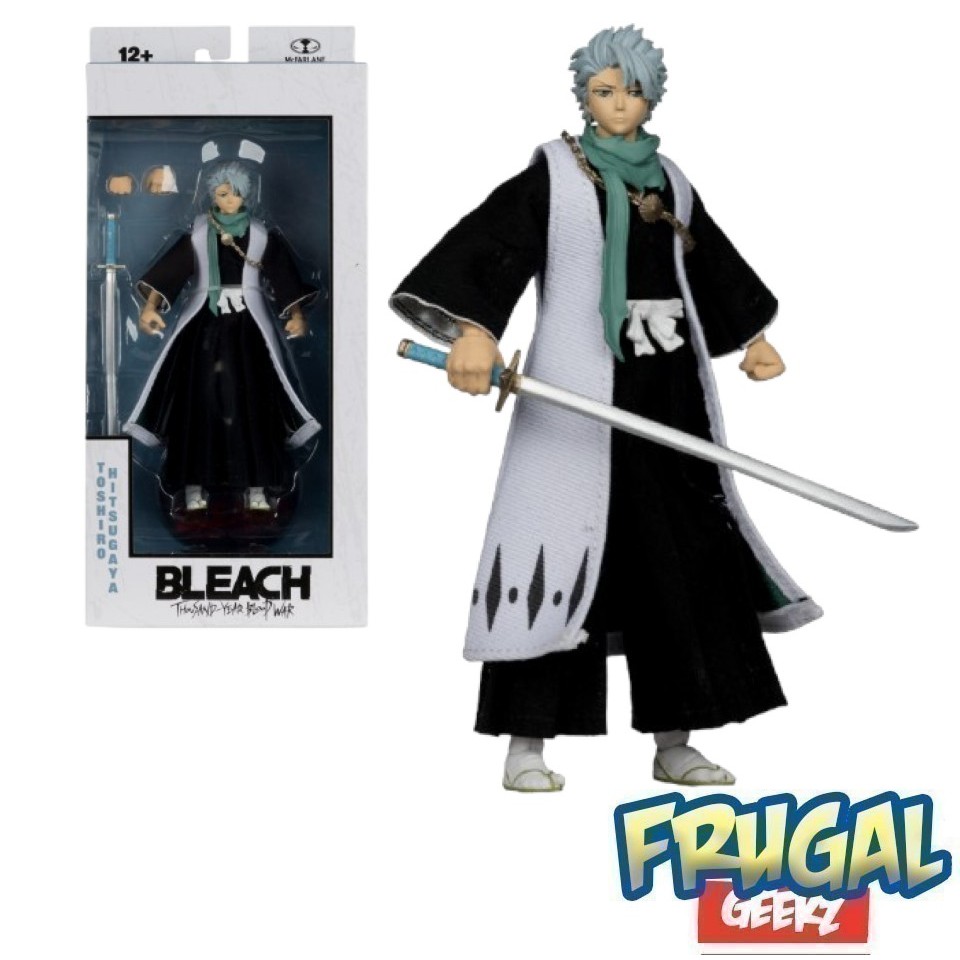 McFarlane Toys - Bleach: Toshiro Hitsugaya Action Figure 17,8 Cm, Guerra Millenaria, Con Spada E Base