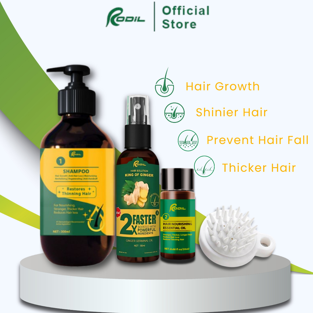 RODIL Collection Set 100% Organic Anti-Hair Fall Hair Grower - Hair Oil ...