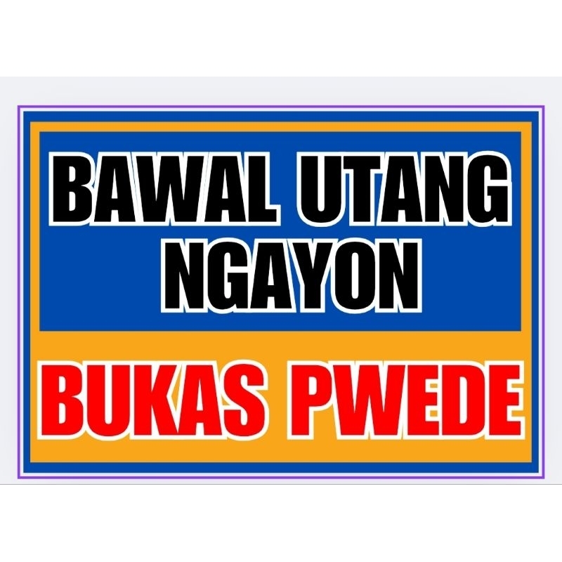 Laminated Signage for business | Shopee Philippines