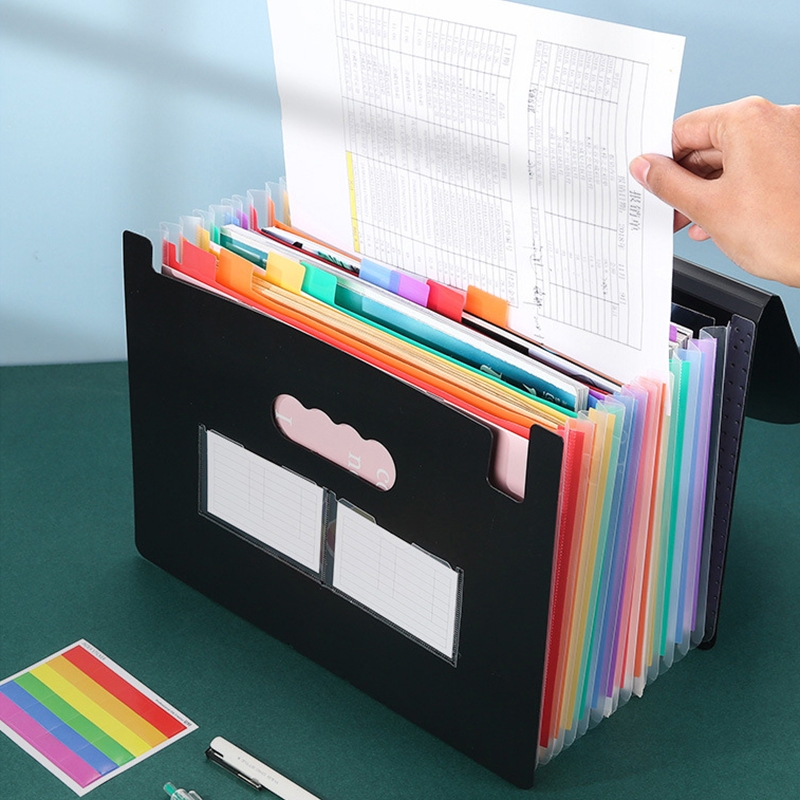 Document Organizer Multiple Layers Paper Storage Expanding File Folder ...