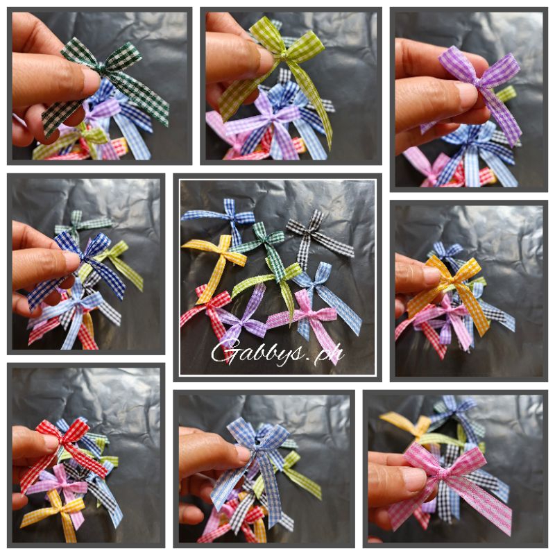 1cm Checkered Ribbon (10pcs) | Shopee Philippines