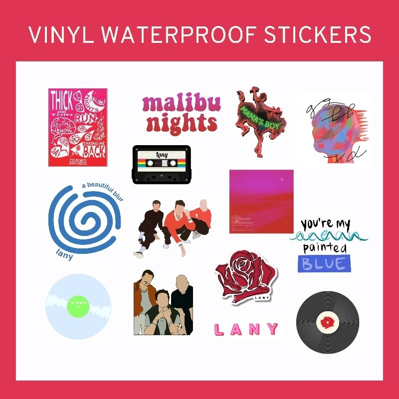 Lany Stickers | Vinyl Matte Laminated Waterproof and Scratchproof ...