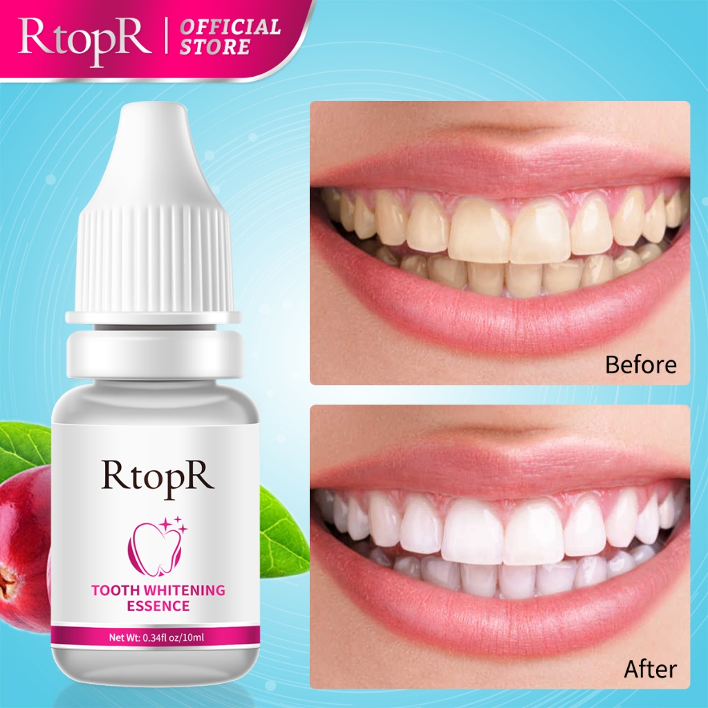 RtopR Teeth Oral Hygiene Essence Whitening Daily Use Effective Remove ...
