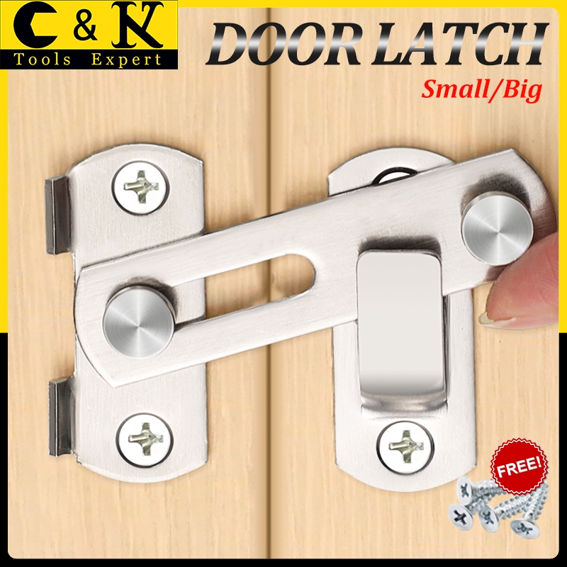 C&K Stainless Steel Hasp Latch Lock Sliding Door Latch Safety Lock ...