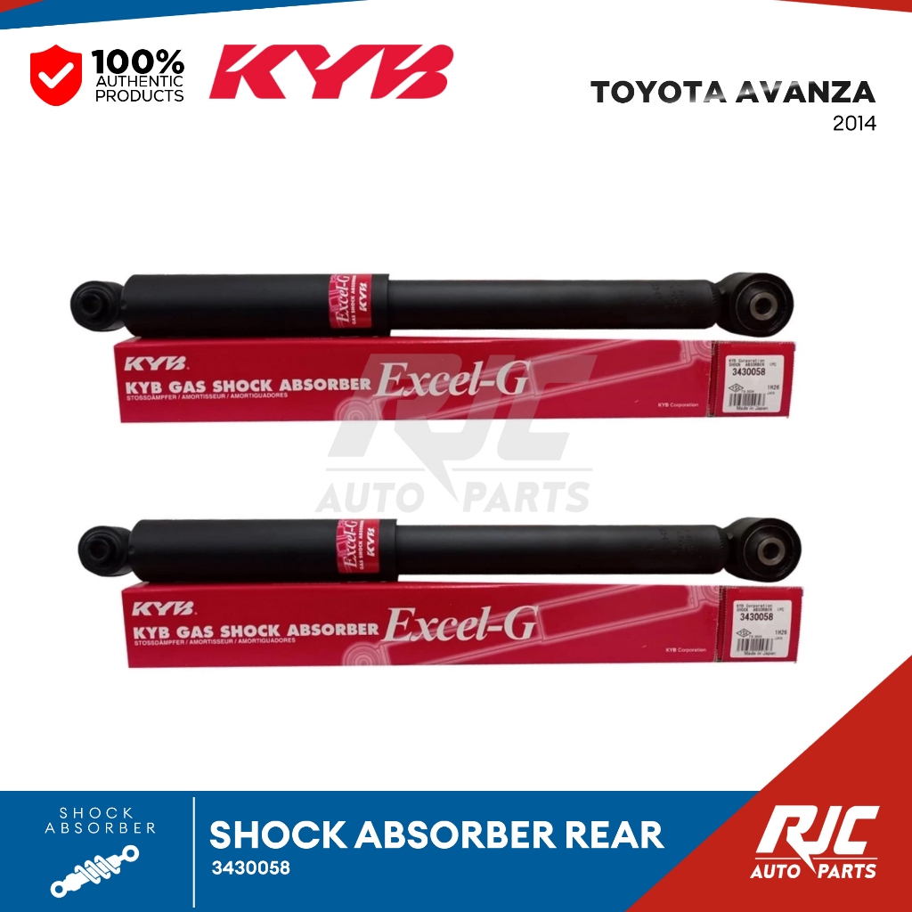 KYB SHOCK ABSORBER TOYOTA RAV 4 2.4 / 2.5 REAR 2006-2018 349024 1set ...