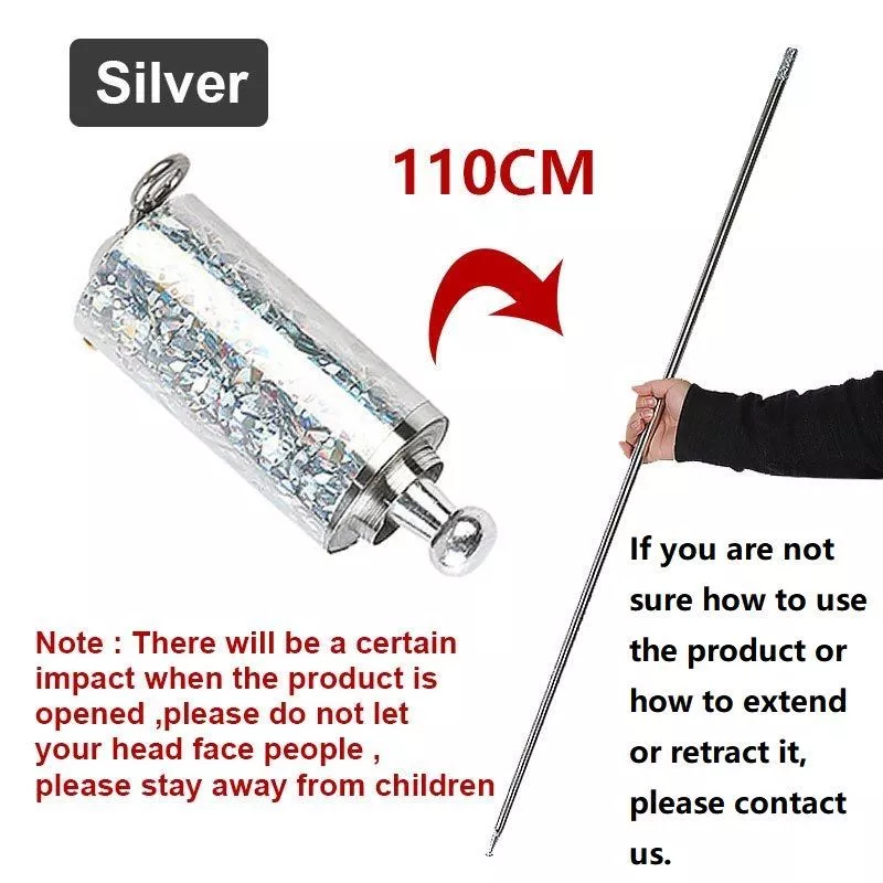 110 cm fun expandable magician props retractable magic prop stick toy ...