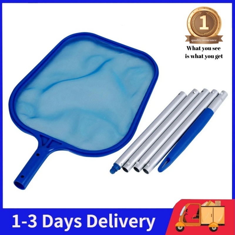 Pool Cleaning Net with 45-inch Pole Swimming Pool Cleaner Net with 5 ...