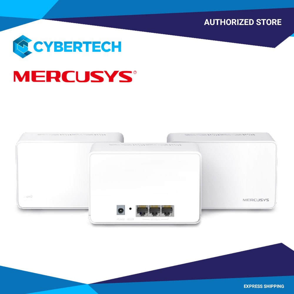 Mercusys Halo H80X (2-pack) WiFi 6 Mesh – Dekking Tot 650 M², 3x Gigabit-poorten, WPA3, Supermakkelijk In Te Stellen Met App 5 miniatura