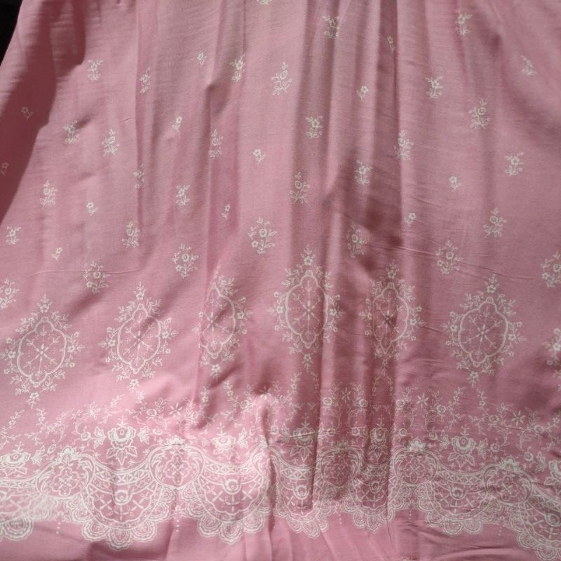 Pink Mini Floral Senepa Challis Fabric sold per yard | Shopee Philippines