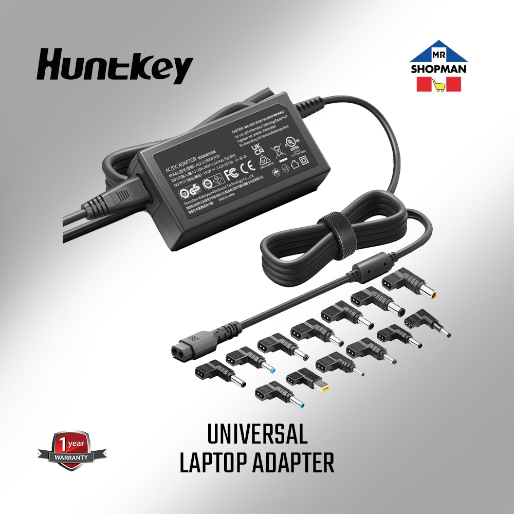 Huntkey Laptop Charger 90W Mini II / 65W ES III Universal Adapter ...