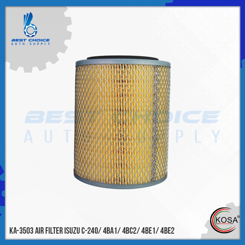 KOSA AIR FILTER ISUZU ELF C-240 4BA1 4BC2 4BE1 4BE2 1987 - 2003 8-94104 ...