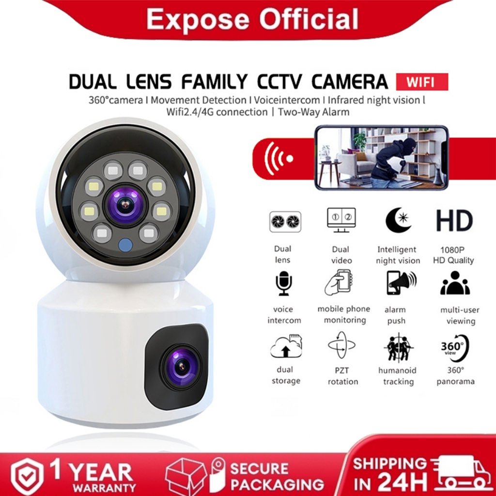 Cctv Camera Dual Lens Camera Phone IFITech 4MP Dual-Lens Outdoor
