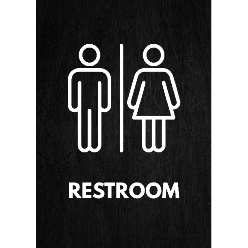 Shop comfort room signage for Sale on Shopee Philippines