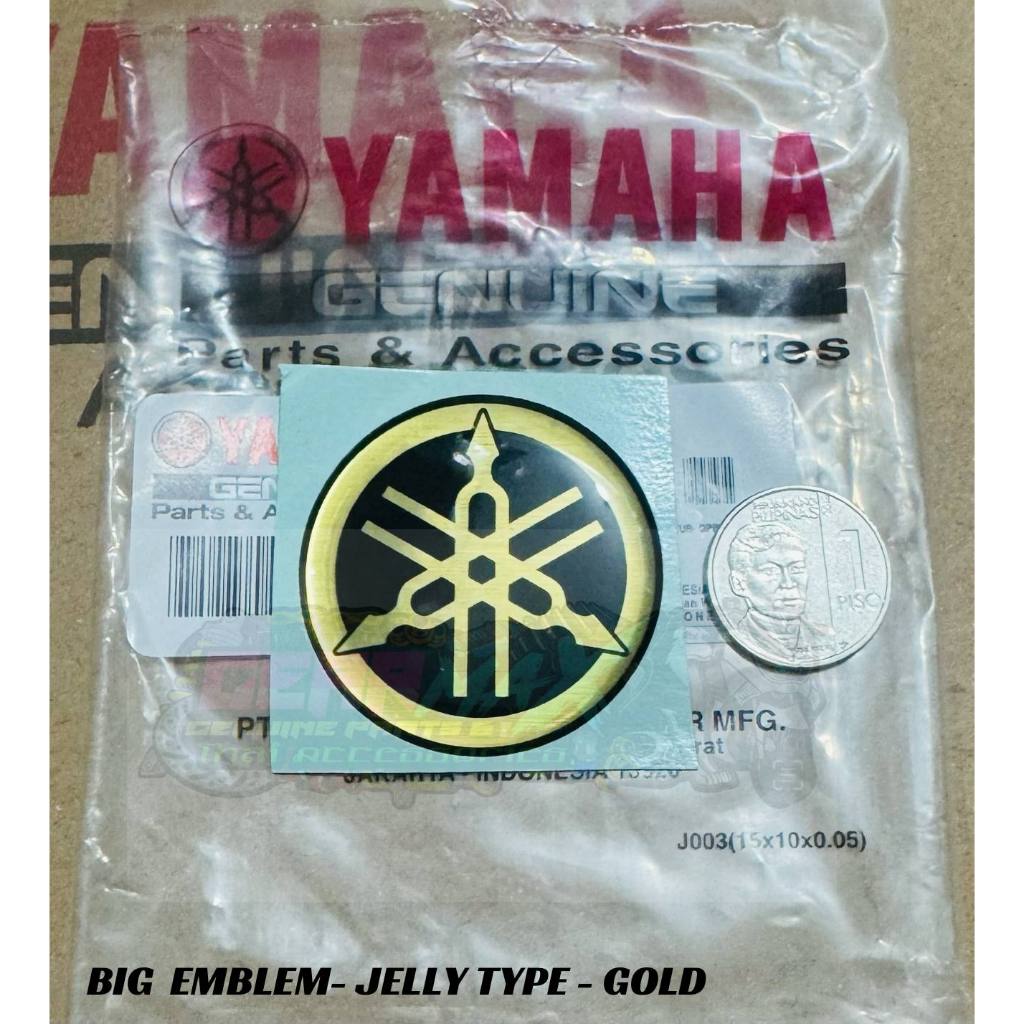 YAMAHA BIG LOGO PANEL / COWLING - SILVER / GOLD - JELLY TYPE | Shopee ...