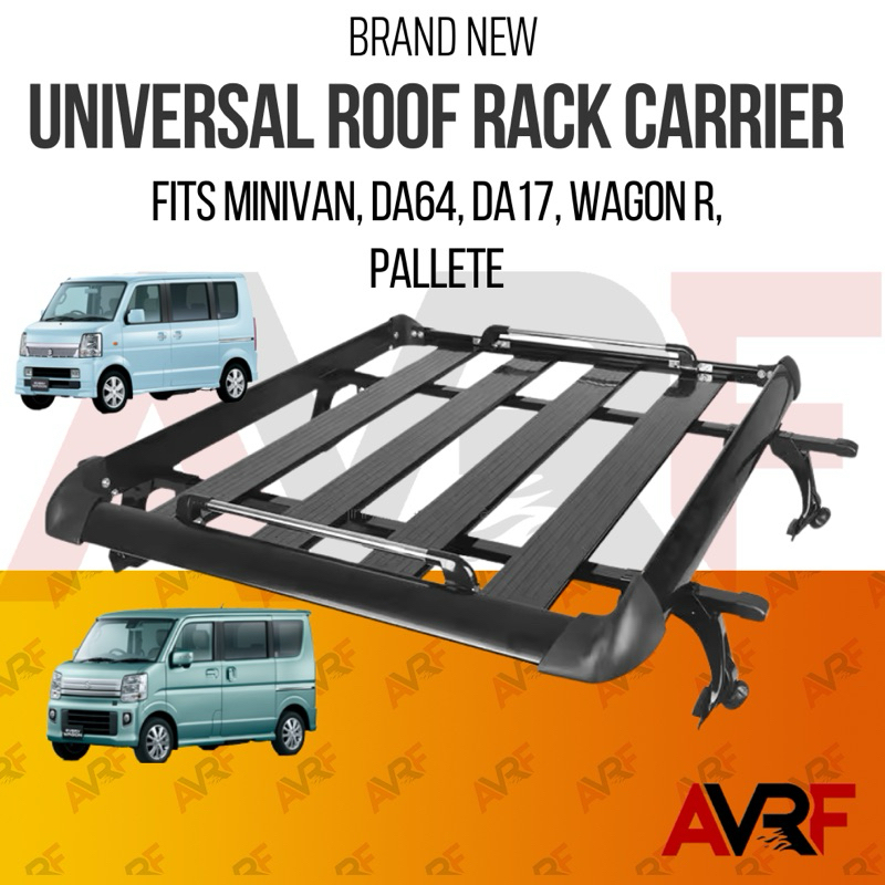 MINIVAN ROOF RACK CARRIER ALUMINUM HIGHROOF BLACK COLOR | Shopee ...
