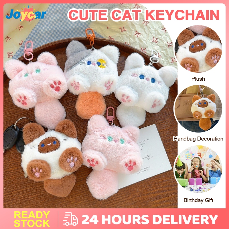 Peluche Chat Mignon – Porte-clés Déco Pour Sac à Dos Ou Sac à Main – Idéal Pour Couple
