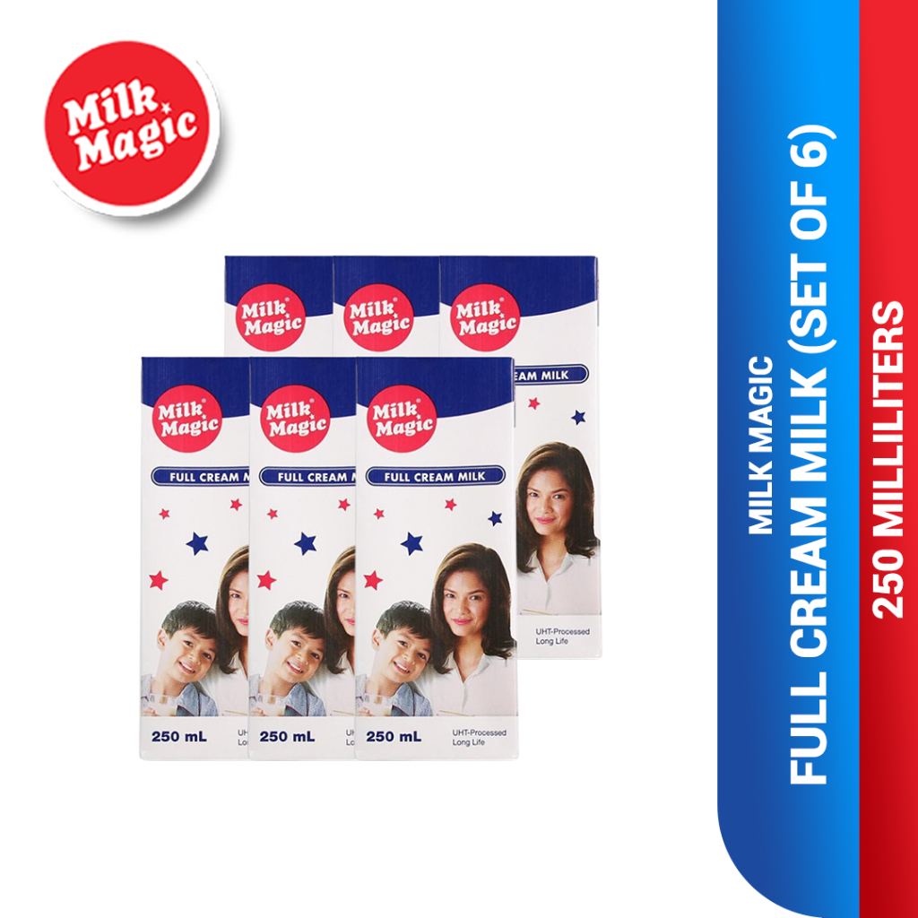 Milk Magic - Full Cream 250ml (Set Of 6) - Expiry Date: June 02, 2026 ...
