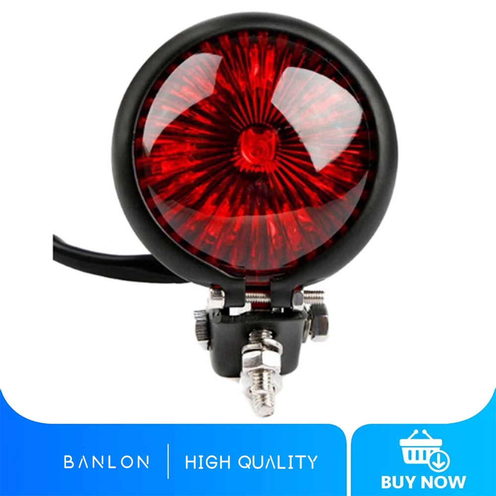 Red 12V Led Black Adjustable Cafe Racer Style Stop Tail Light ...
