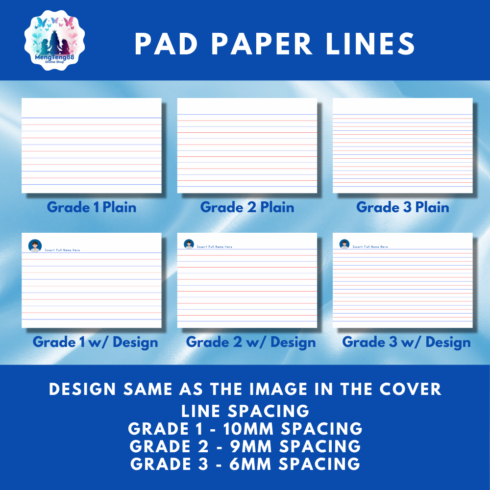 Spiderman Theme B3 Grade 1-3 Writing Pad Paper / Refillable Pad Paper ...