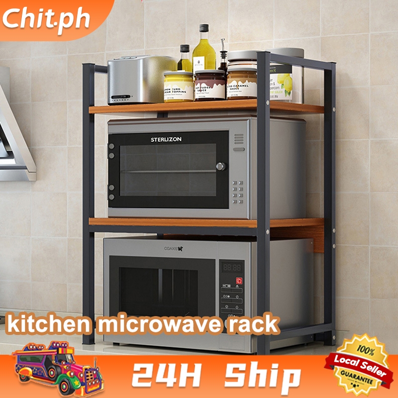CHIT 1/2 Tier Modern Style Large Capacity Mini Kitchen Storage Rack ...