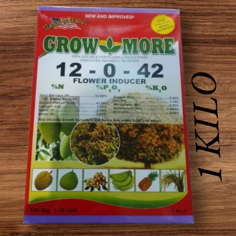GROW MORE 12-0-42 FLOWER INDUCER(KILO)BY SAGREX | Shopee Philippines